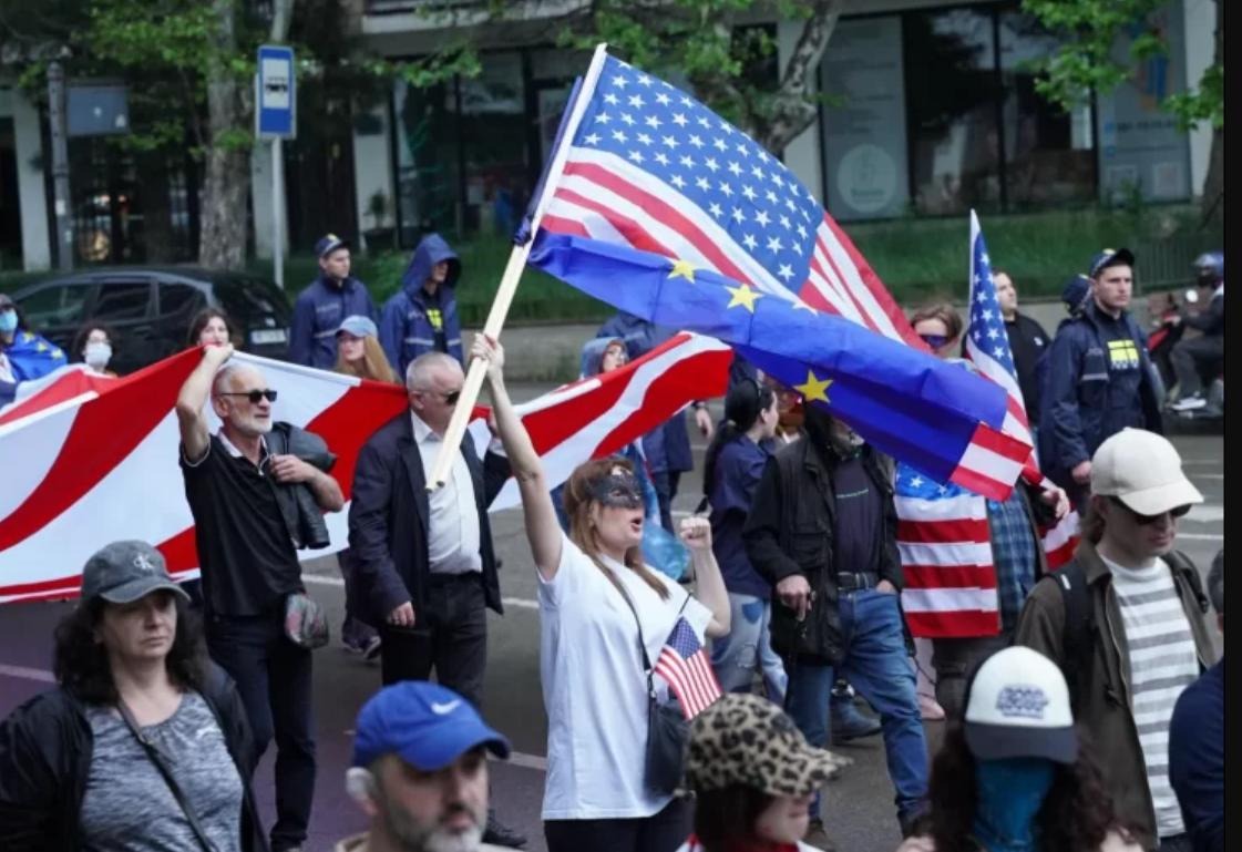 A march in support of the US MEGOBARI Act took place in the capital of Georgia