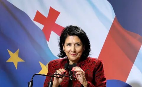 The President of Ukraine thanked his Georgian counterpart for her words of support on the 1000th day of the war