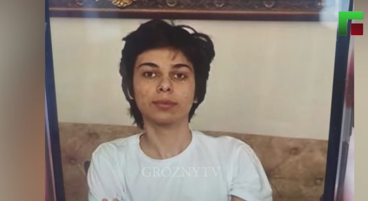 The body of a teenager accused of killing a police officer was put on display in a square in Chechnya