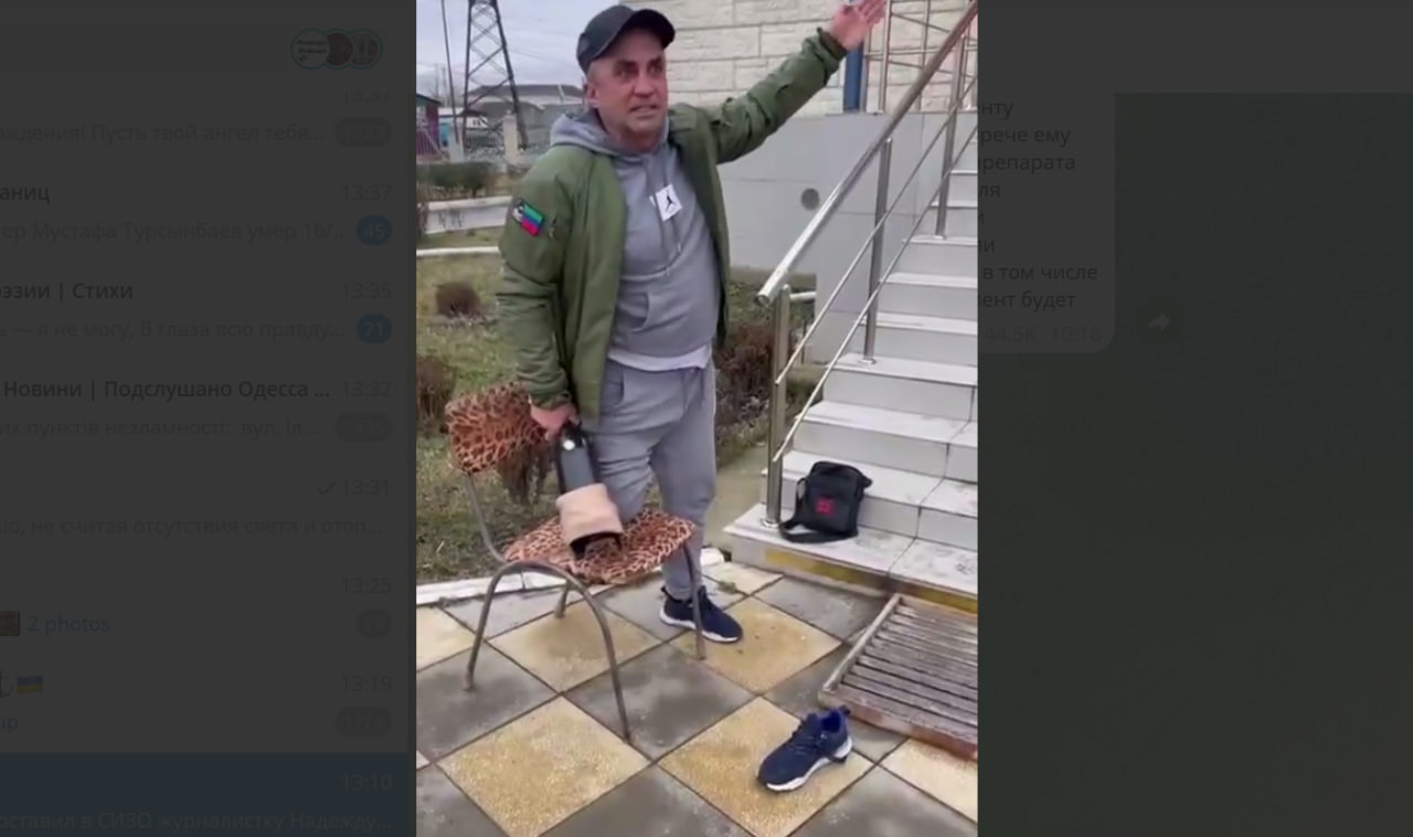 A resident of Dagestan who lost his leg in the 