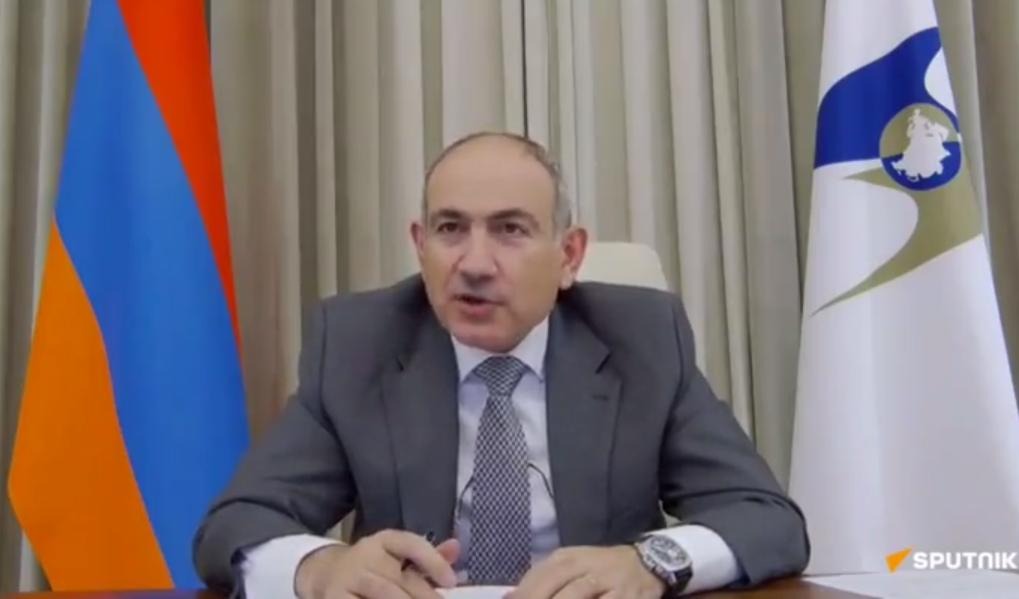 At the EAEU summit in St. Petersburg, Pashinyan announced via video link that he will not go to Minsk either