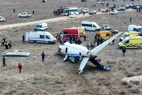 There were two children from Chechnya on board the plane that crashed in Kazakhstan