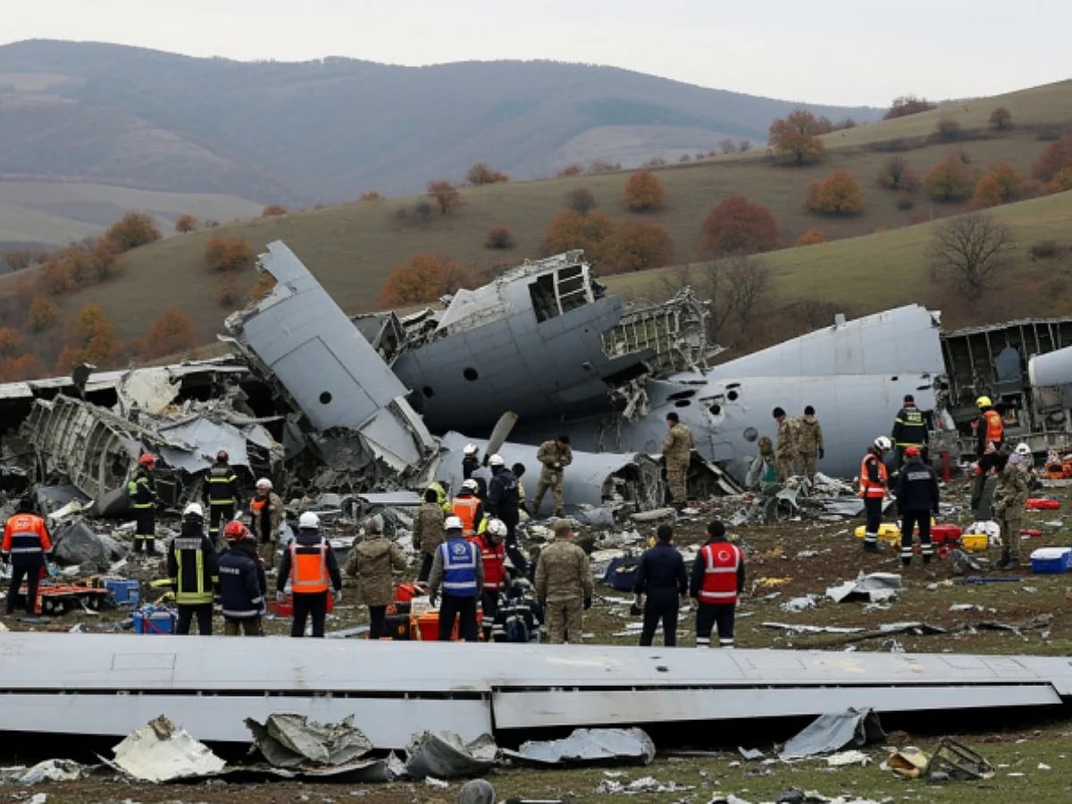 Причиной крушения турецкого самолета в Грузии могла стать поломка двигателя