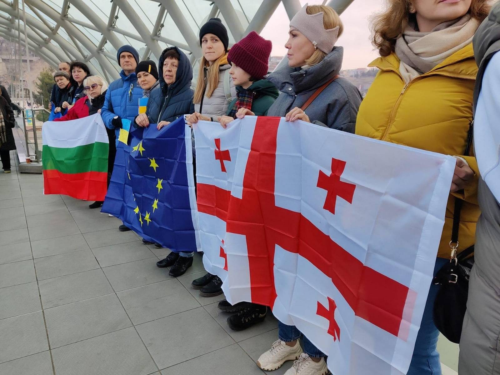 В Грузии отметили День единства с Украиной. 