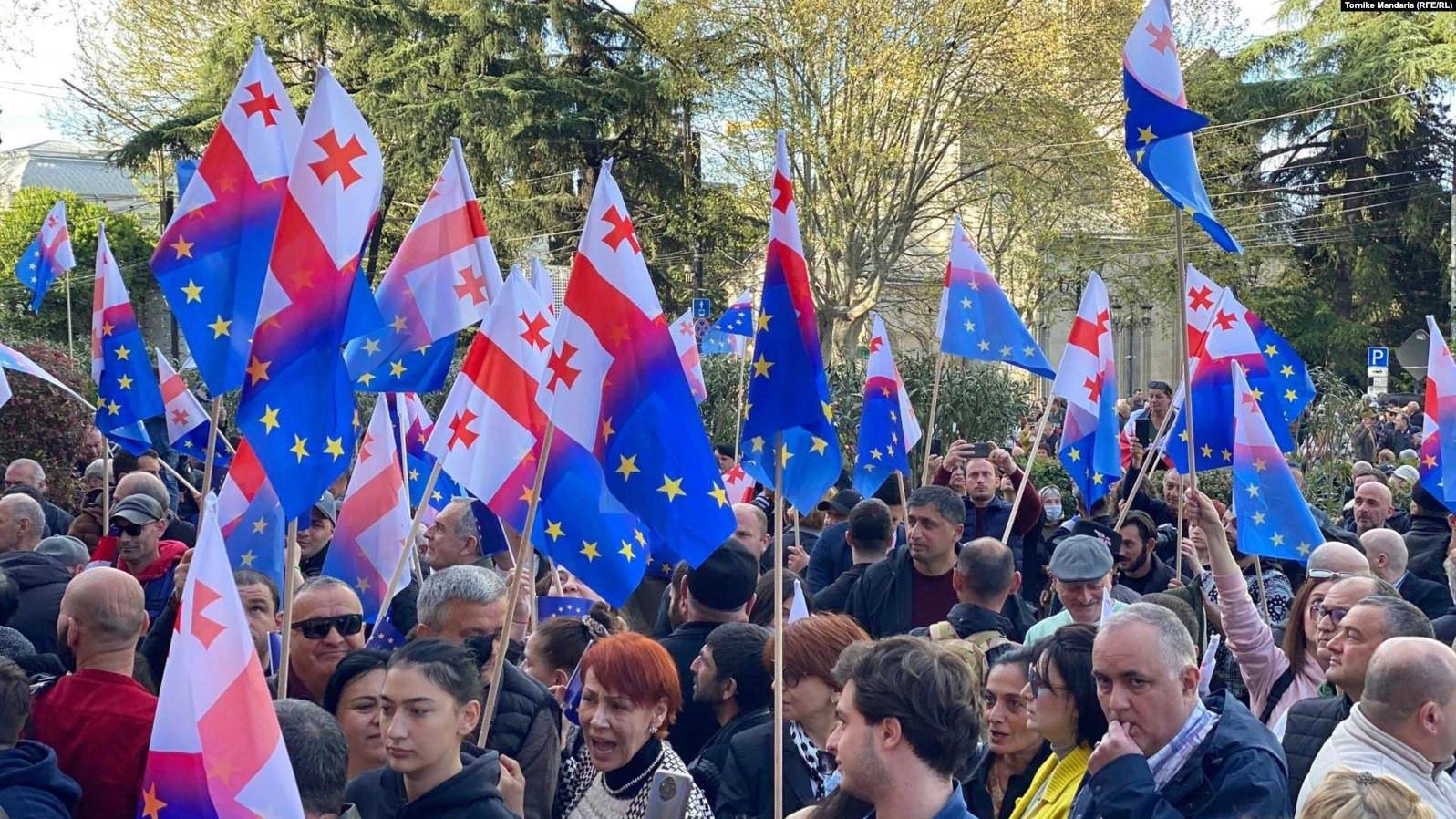 В Грузии прошел митинг за союз с Европой
