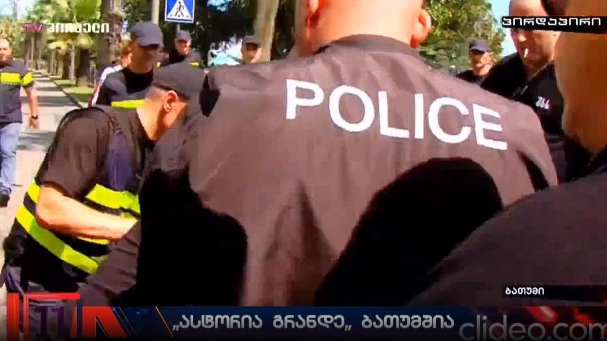 In Georgia, protesters threw eggs at passengers of a Russian cruise ship