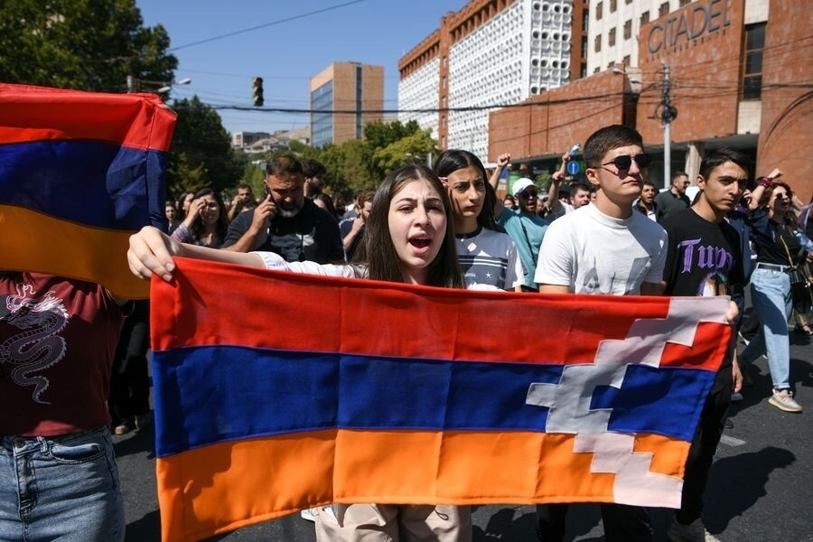 More protests are taking place in Armenia over the situation in Karabakh
