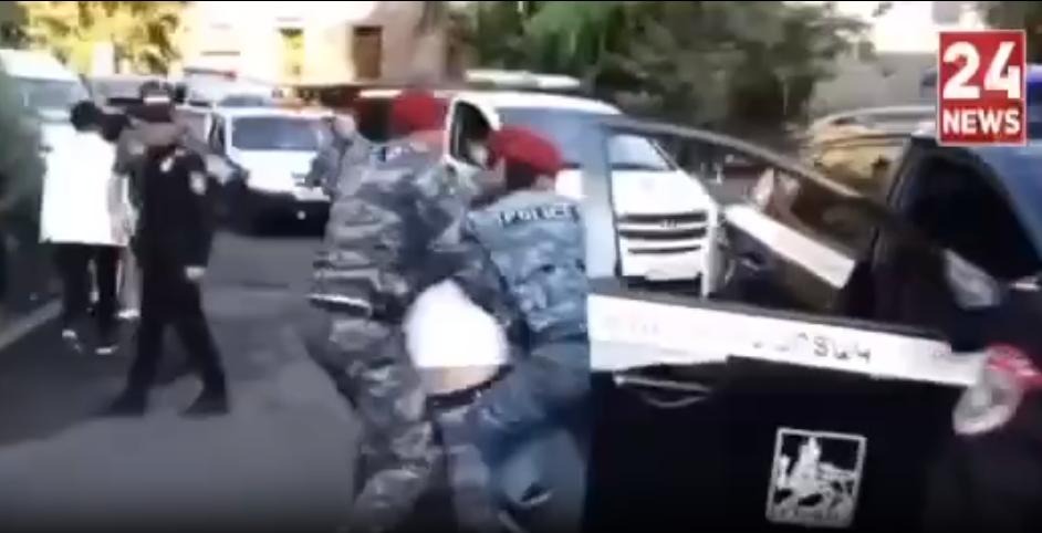 More than 100 people have been detained at rallies in Armenia since morning