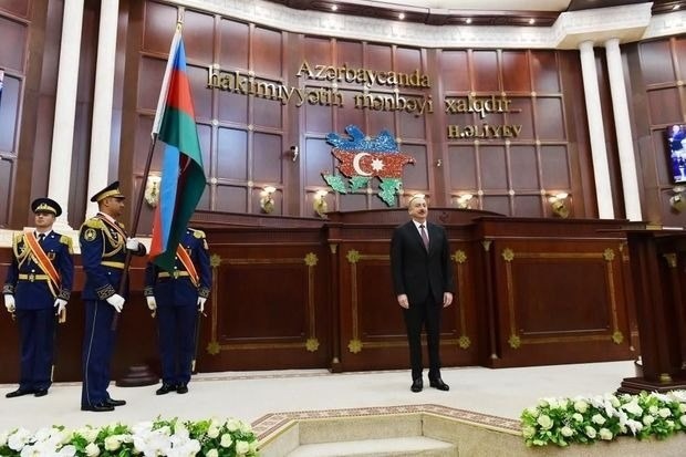 The elected President of Azerbaijan took the oath of office