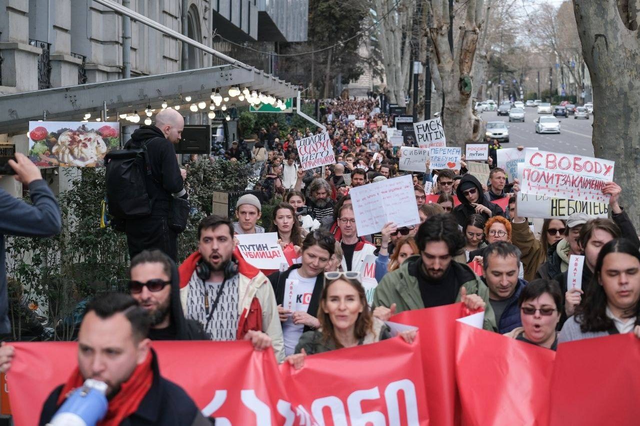 В Грузии прошел митинг с лозунгом «Хватит Путина»