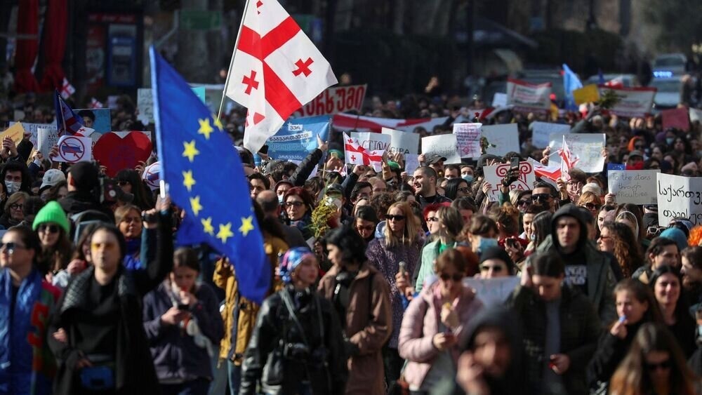 Georgia recalled that many members of the government participated in organizations financed from Europe and the USA