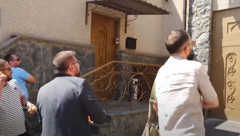 In Armenia, the Belarusian Embassy was pelted with eggs due to Lukashenko's statements