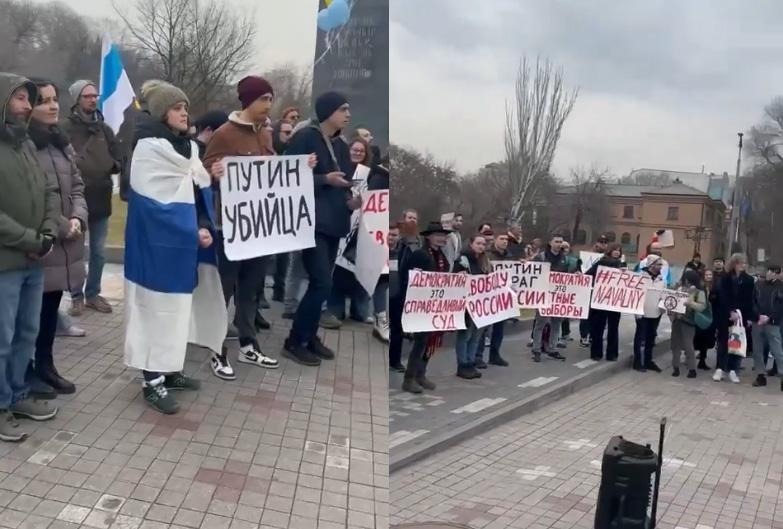 Protests against the war in Ukraine took place in Georgia and Armenia